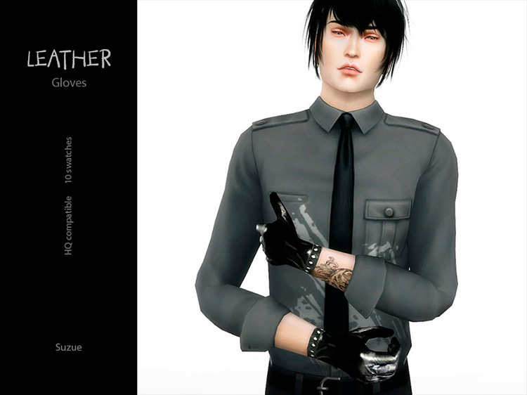Leather Gloves Sims 4 CC