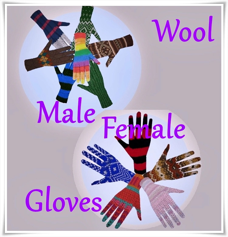 Wool Gloves CC for Sims 4