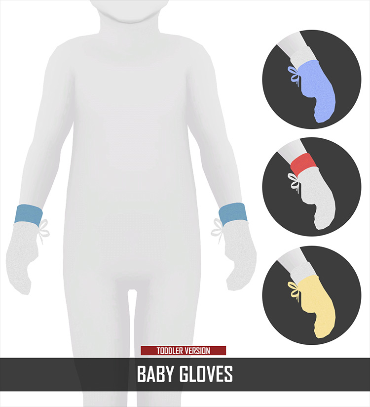 Baby Gloves Sims 4 CC screenshot