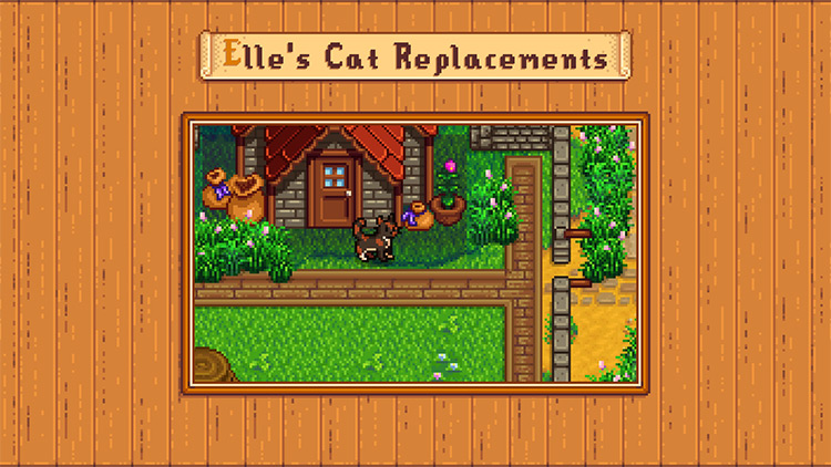 Elle’s Cat Replacements Mod for Stardew Valley