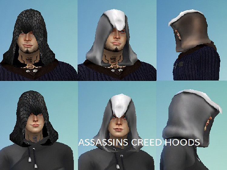 Assassin Hood CAS / Sims 4 CC