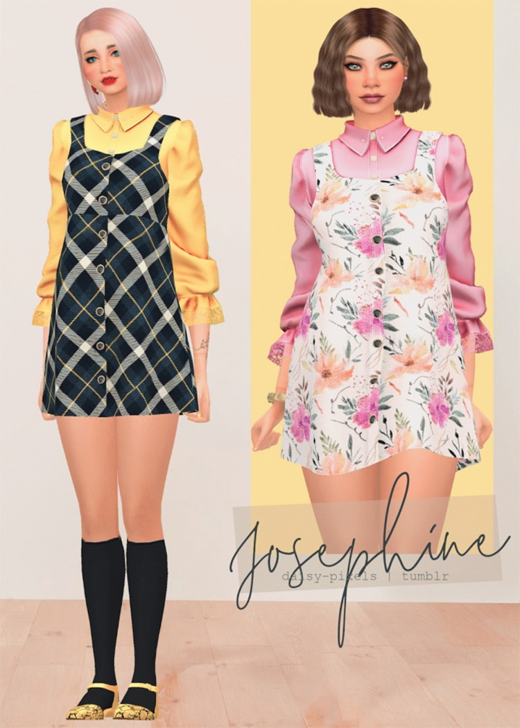Josephine Dress / Sims 4 CC