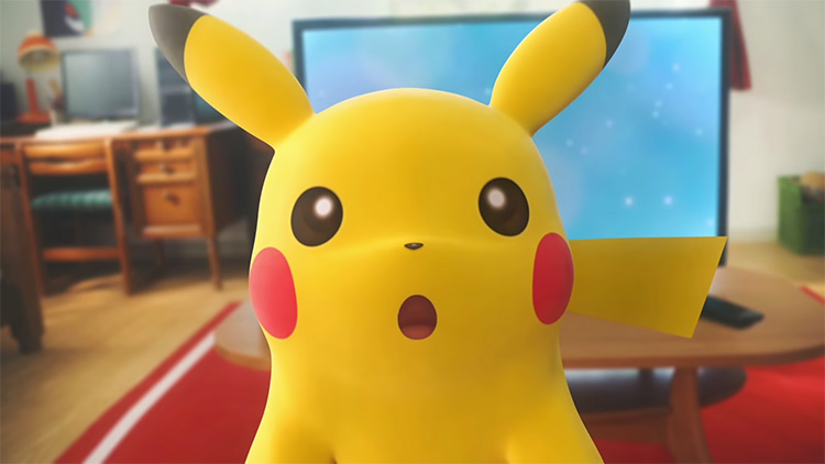 Pikachu from Let's Go Pikachu screenshot