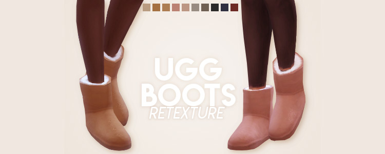 Ugg Boots Retexture / TS4 CC