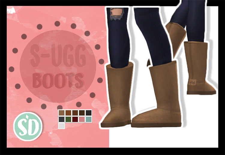 S-Ugg Boots For Fall/Winter for The Sims 4