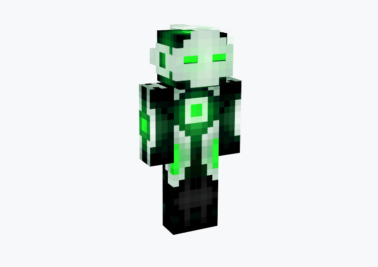 Green Robot Panda / Minecraft Skin