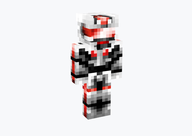 Red Astrobot Robot Character / Minecraft Skin