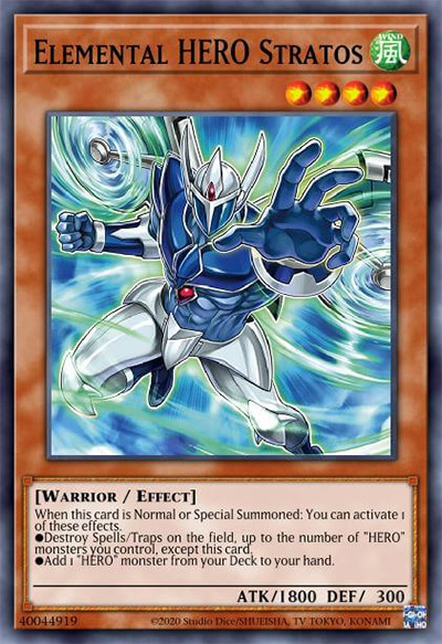 Elemental HERO Stratos YGO Card
