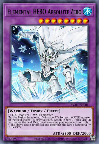 Elemental HERO Absolute Zero Yu-Gi-Oh Card