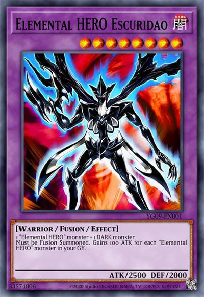 Elemental HERO Escuridao Yu-Gi-Oh Card