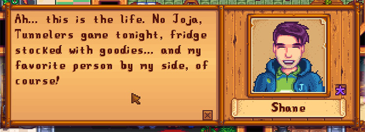 Shaney-er Marriage Dialogue Stardew Valley mod