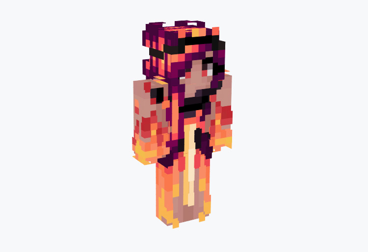 Fire Queen of the Underworld / Minecraft Skin