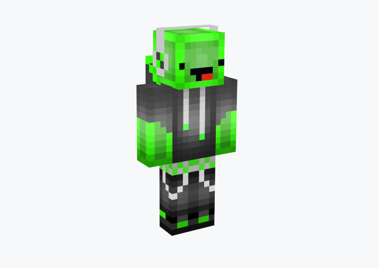 Green Derp Slime / Minecraft Skin