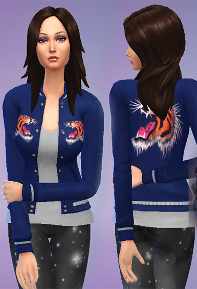 'Roar' Satin Jacket (Katy Perry) Sims 4 CC
