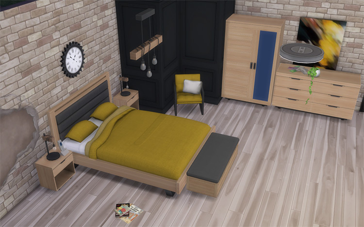 Harmony Bedroom Set Preview / Sims 4 CC