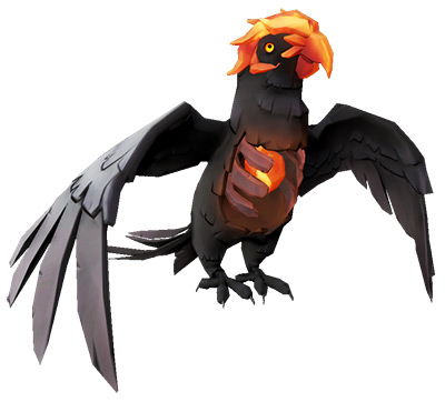 Ashen Curse Macaw from Sea of Thieves
