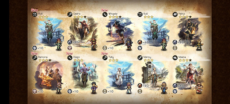 Guide x10 (Pull Results) / Octopath Traveler: COTC