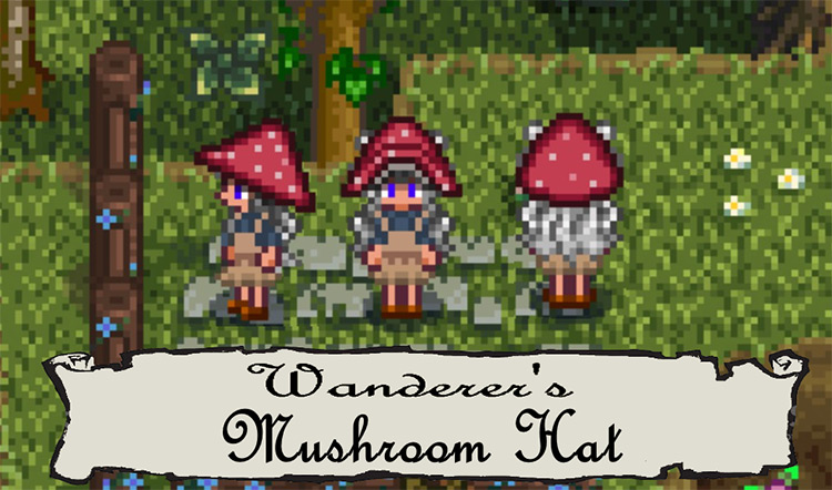 Wanderer’s Mushroom Hat / Stardew Valley Mod