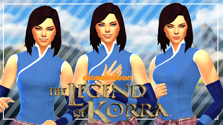 Korra’s Top & Gloves by Simcandescent Sims / Sims 4 CC