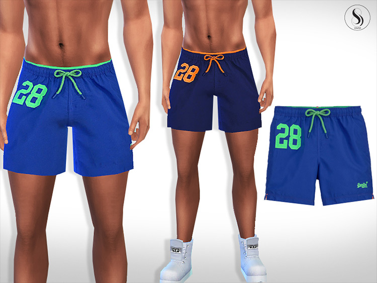 Colourful Athletic Shorts Sims 4 CC