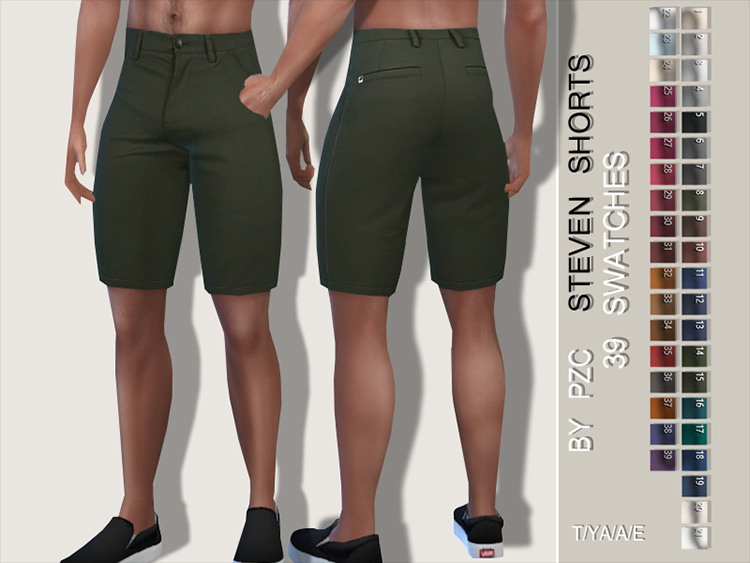 Stylish Steven Shorts CC for Sims 4
