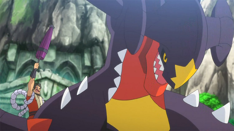 Garchomp Pokemon anime screenshot