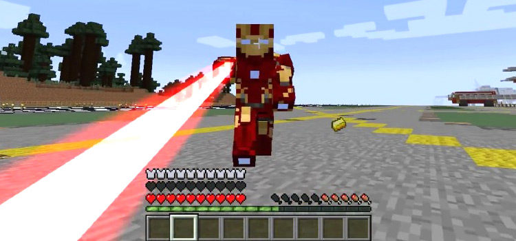 Iron Man in Minecraft - modded screenshot