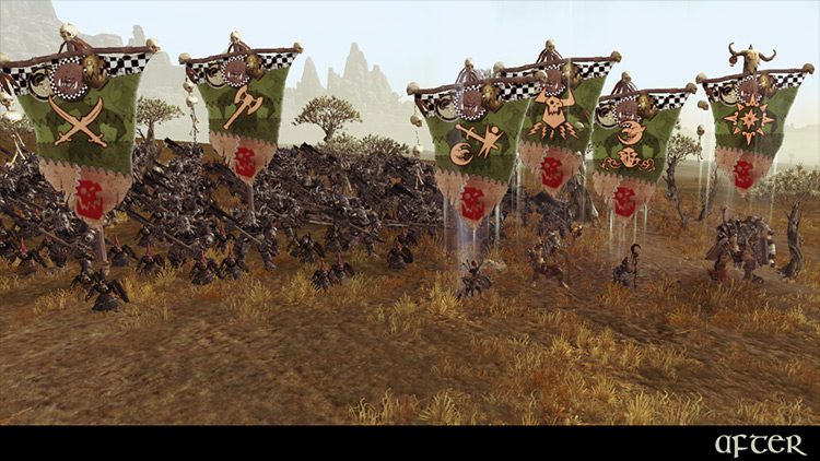 Immersive Battle Banners mod for Total War: Warhammer