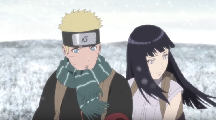 Naruto Uzumaki and Hinata Hyuuga from Naruto: Shippuden anime