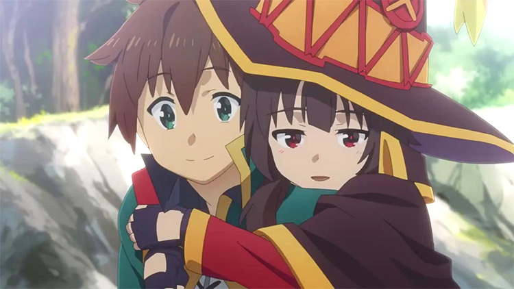 Kazuma and Megumin from KonoSuba anime