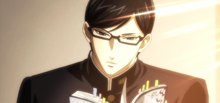 Sakamoto reading - anime screenshot