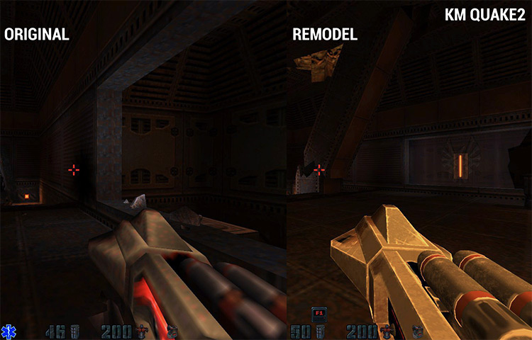Quake 2 Weapons Remodel mod screenshot