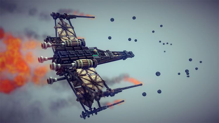 T-65 X-Wing Starfighter mod for Besiege