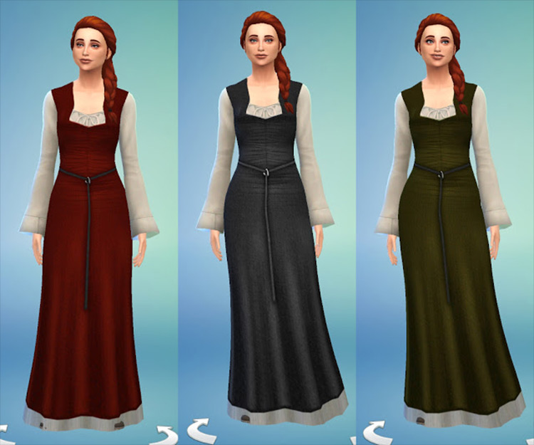 Celtic Dress Sims 4 CC screenshot