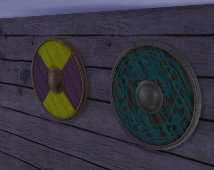 Vikings Shield Sims 4 CC