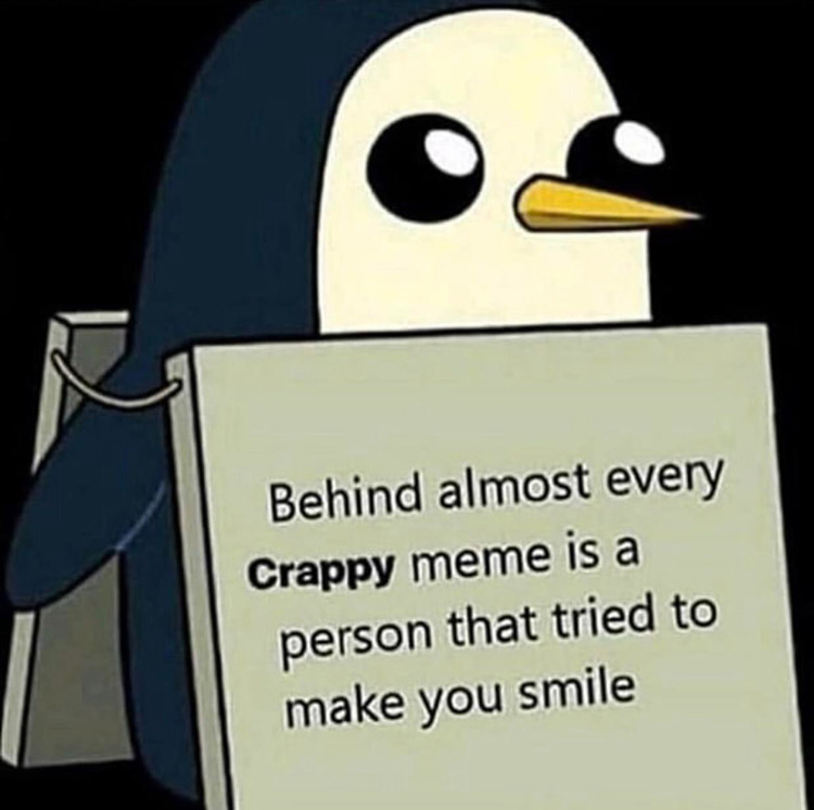 Penguin Adventure Time meme