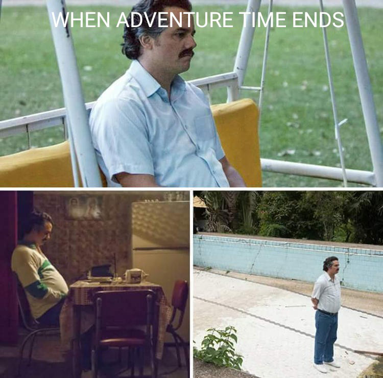 When Adventure Time ends meme