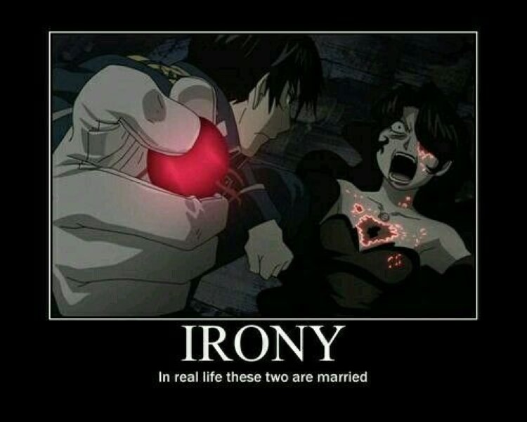 Irony, in real life these two are married FMA meme