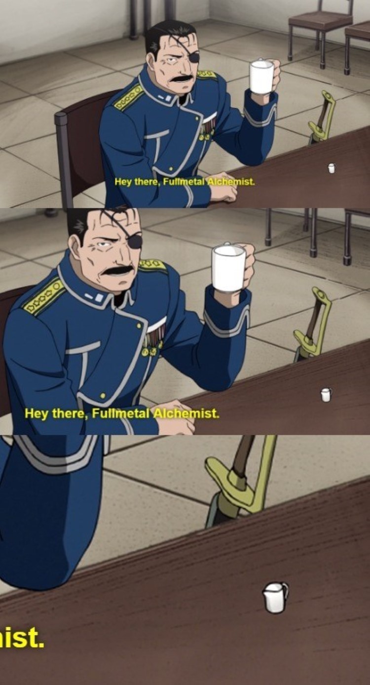 Here Fullmetal Alchemist - tiny tea cup meme