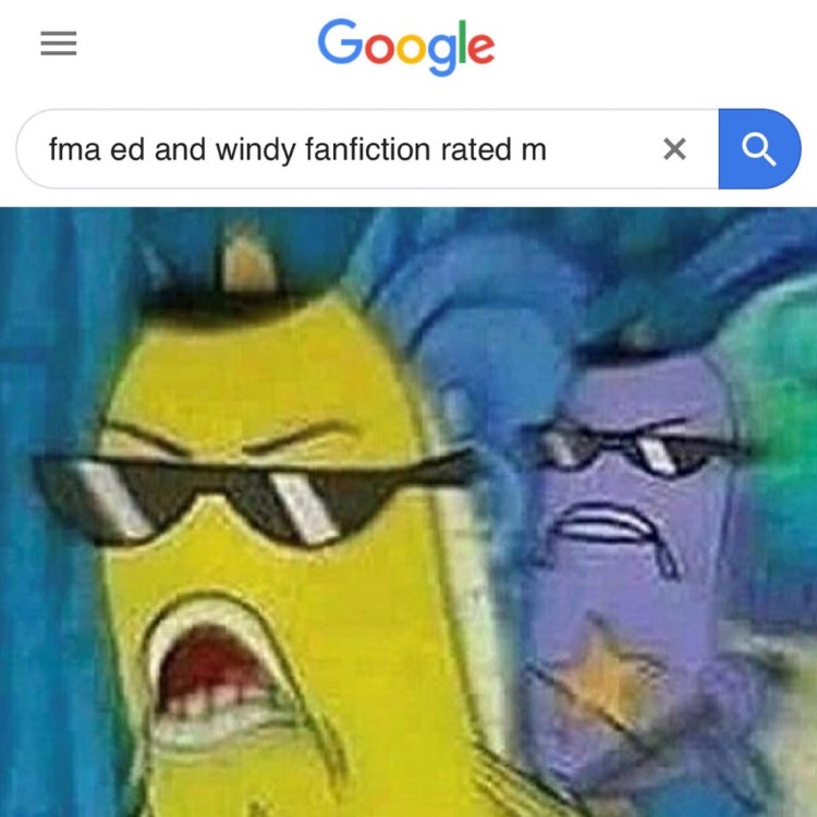 FMA Ed Winry Fanfic - SpongeBob police meme
