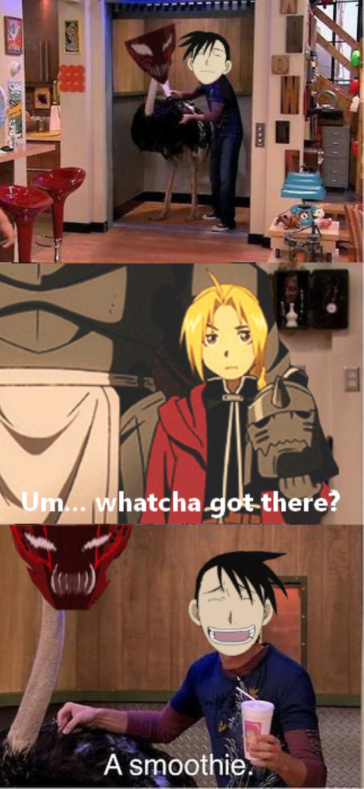 Whachyu got there? A smoothe - iCarly FMA crossover