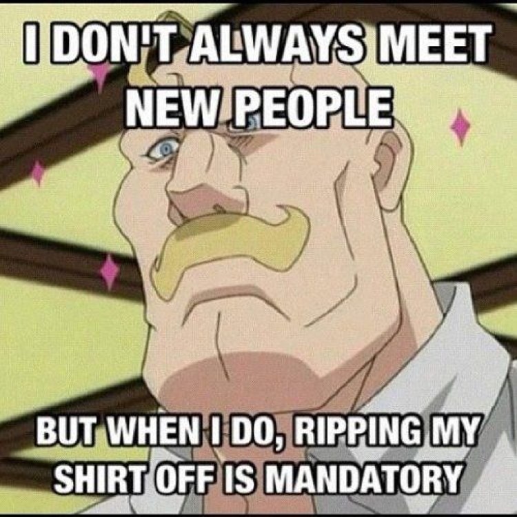 I dont always meet new people Armstrong meme
