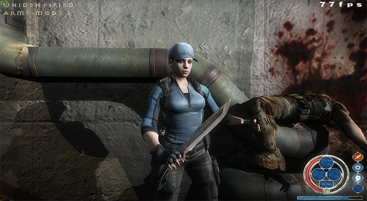 Rivensin Doom 3 Mod in-game character screenshot