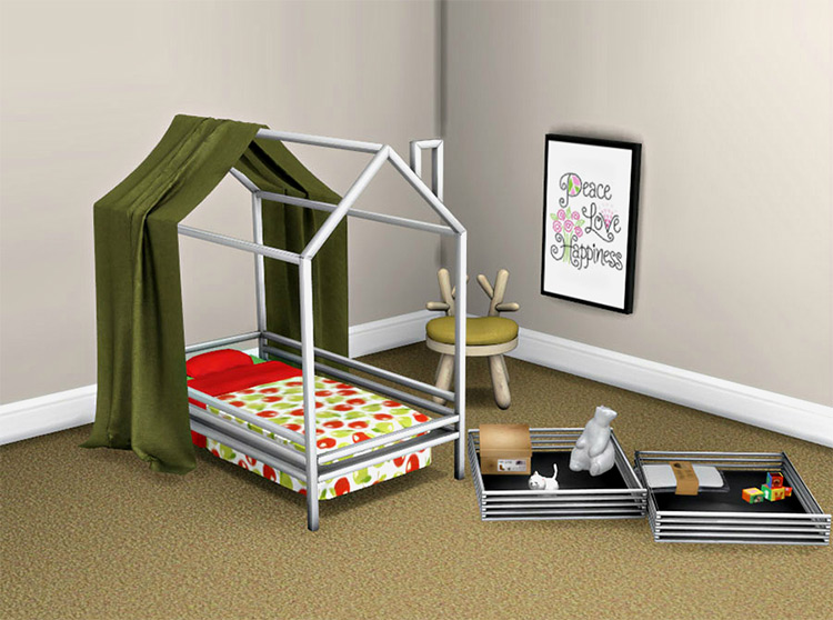 Toddler Bed and Canopy CC