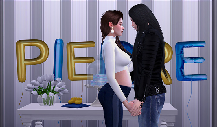 Baby Shower Pose Pack Sims 4 CC