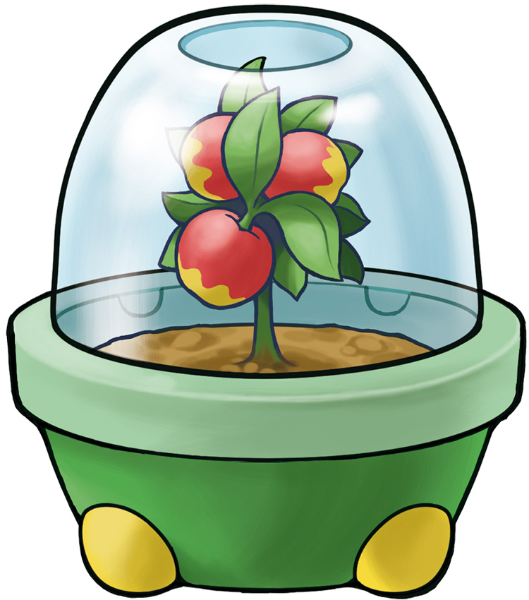 Berry Pot with Leppa Berries - Pokemon Artwork