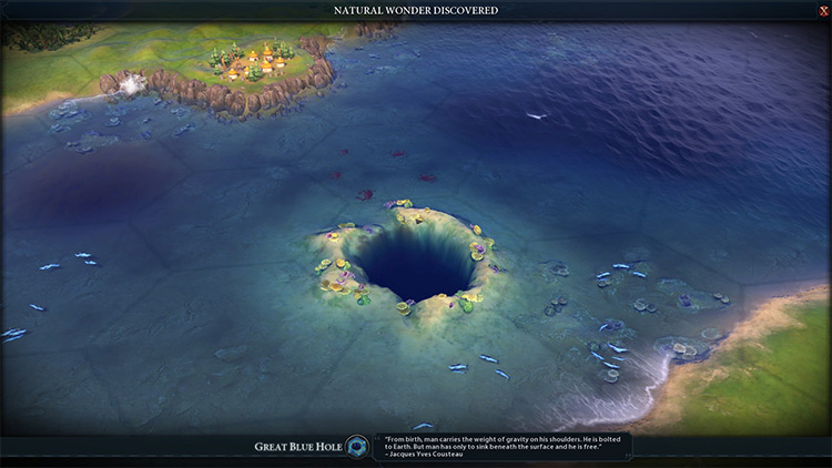 Sukritact’s Great Blue Hole in Civilization 6