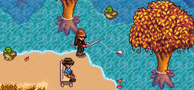 Fishing screenshot in Stardew Valley