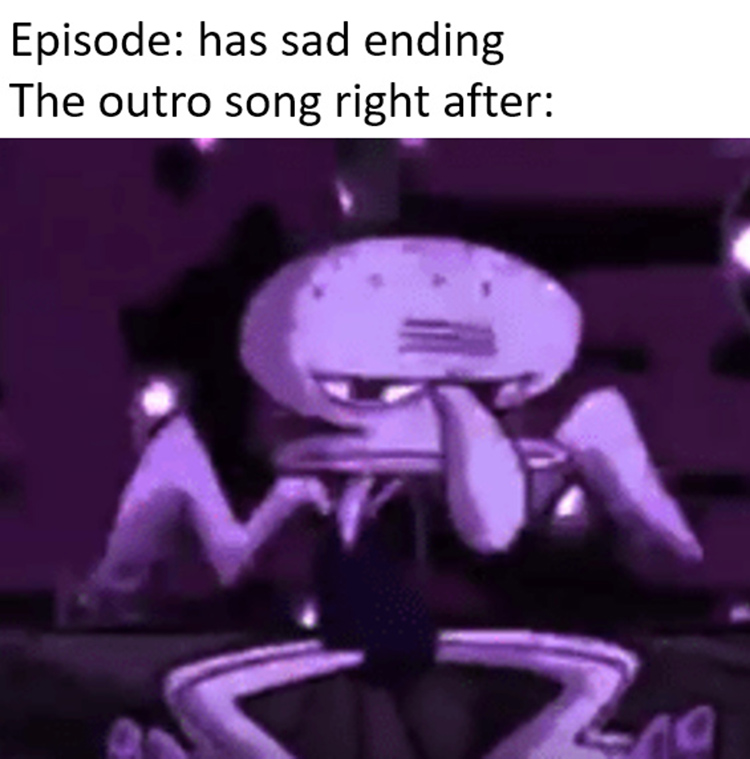 Squidward dancing happy outro song