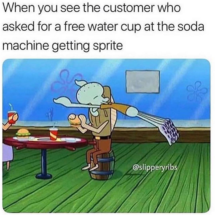 Taking cups of soda free meme